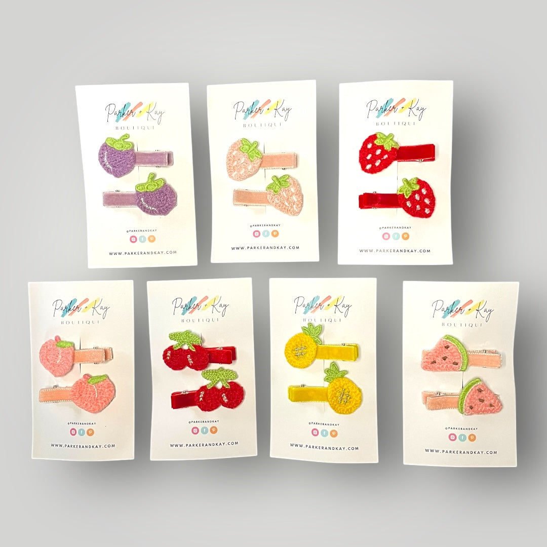 Fruity Fun Hair Clips