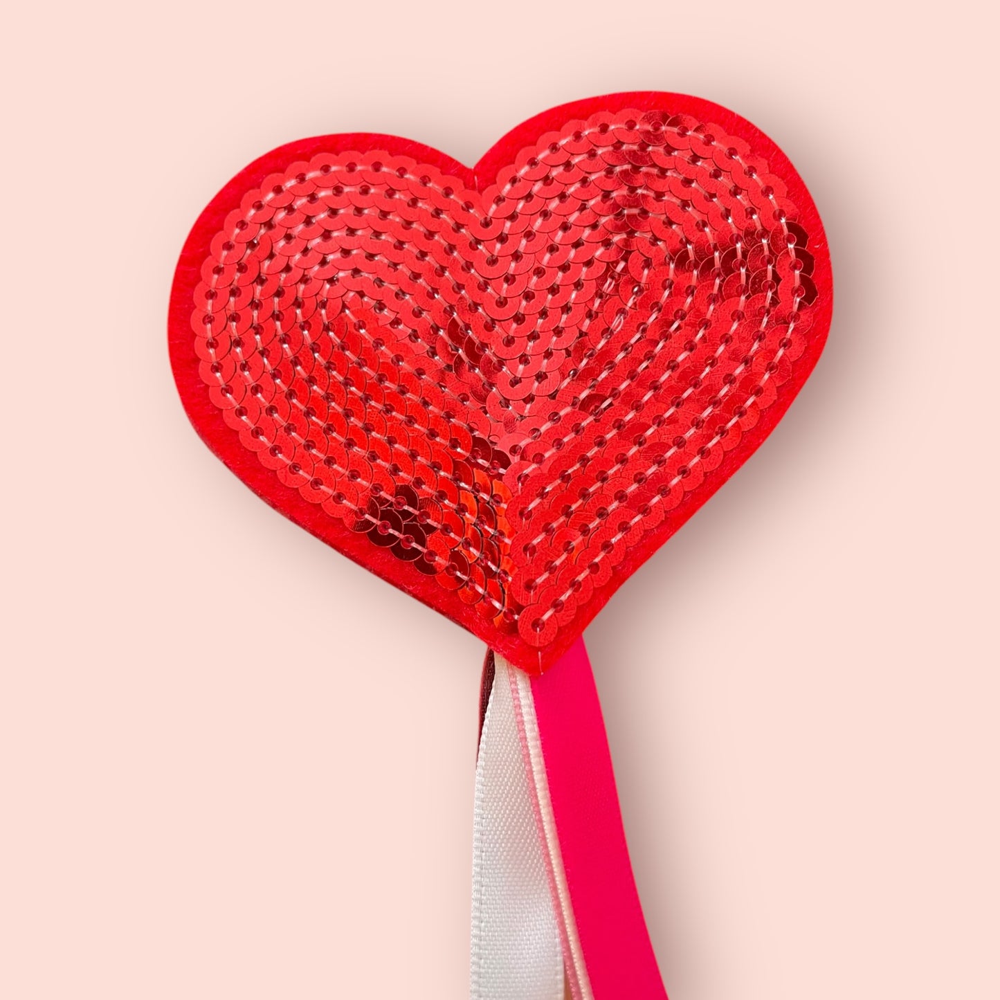 Valentine's Heart Ribbon Wand