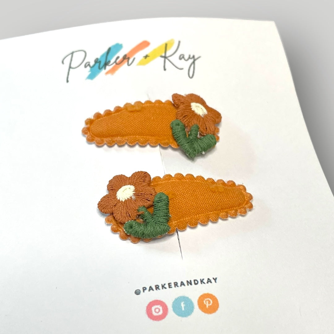 Autumn Bloom Hair Clips