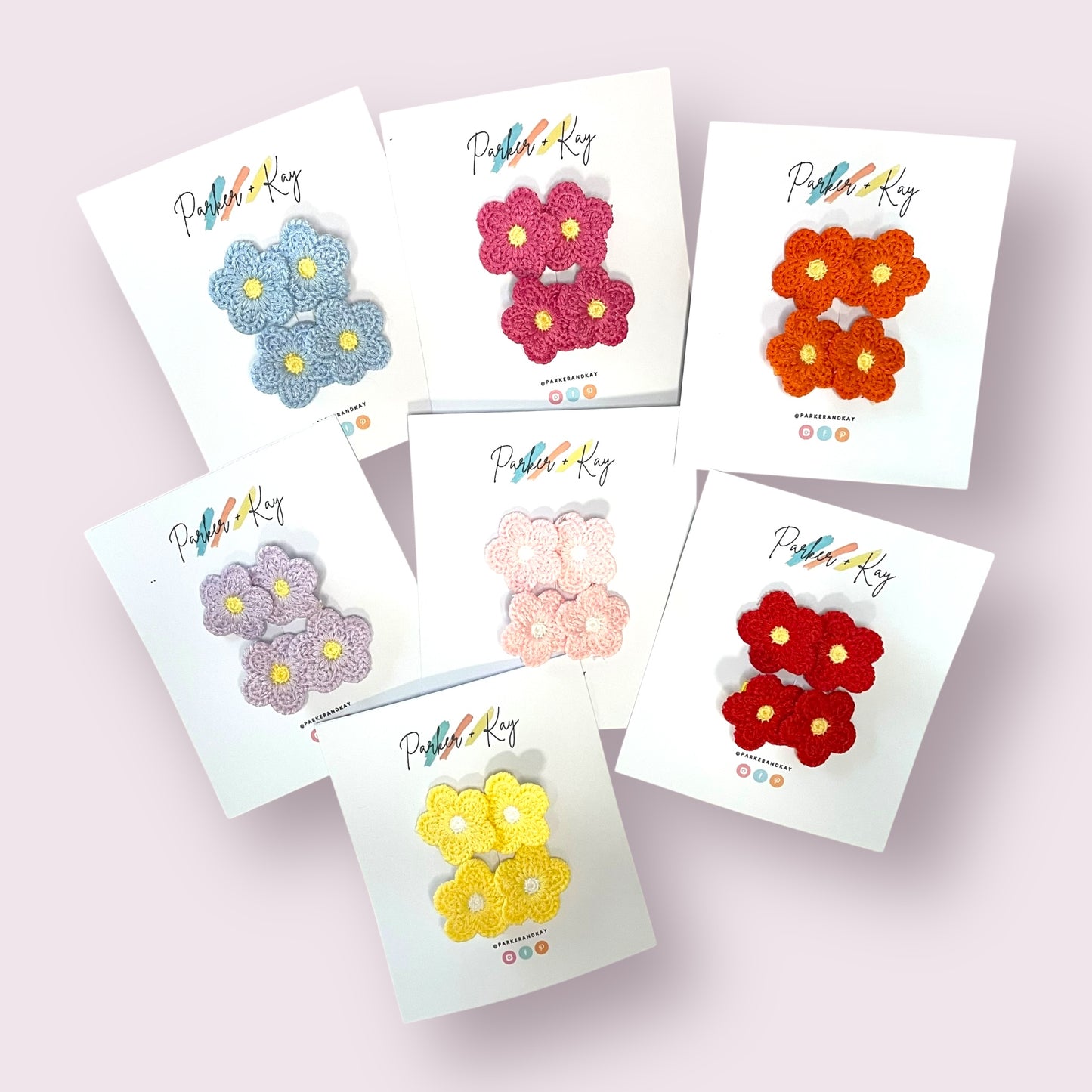 Bright Blooms Hair Clips