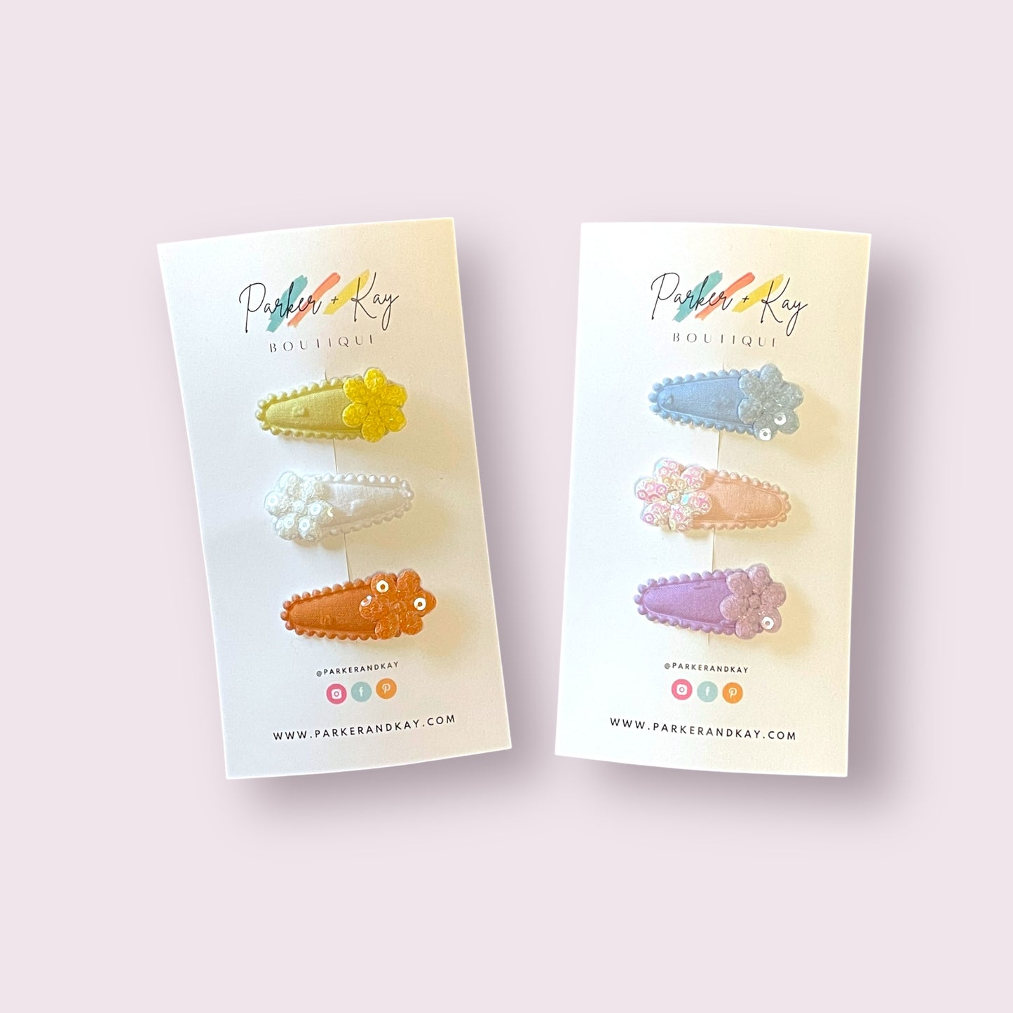 Petite Sparkling Bloom Clips