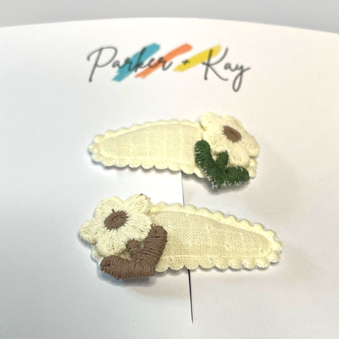 Autumn Bloom Hair Clips