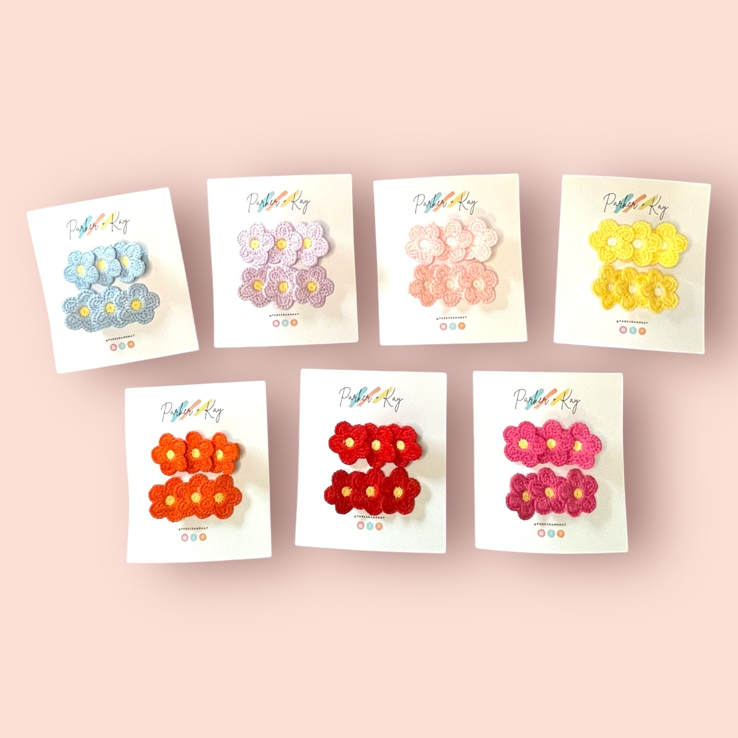 Bright Blooms Hair Clips