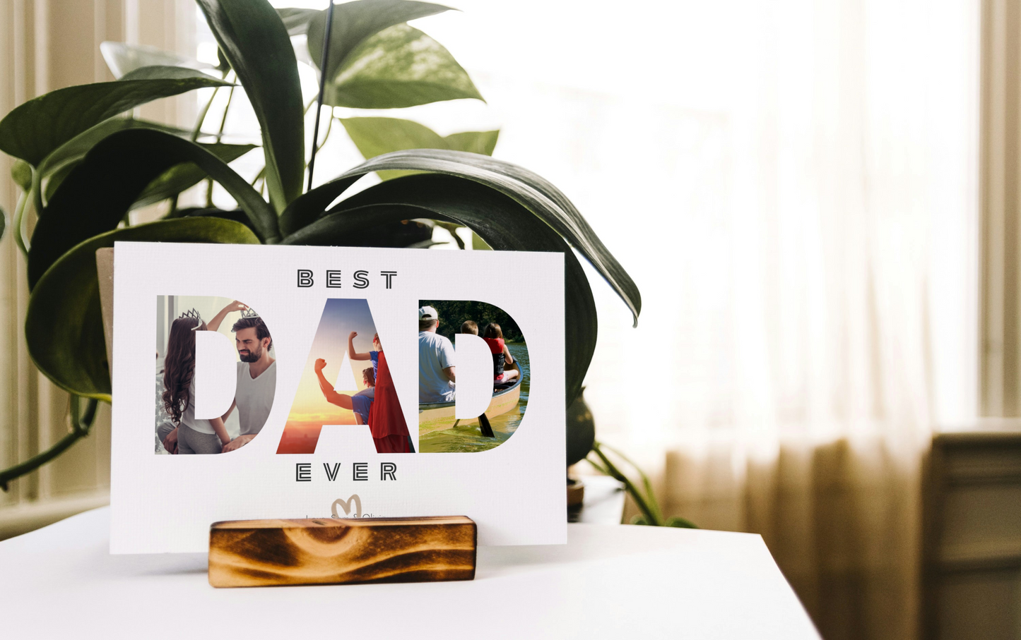 BEST DAD EVER Photo Greeting Card