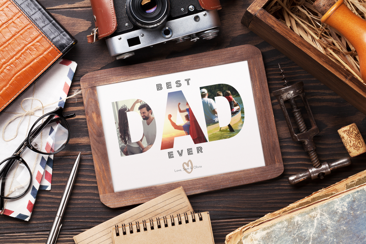 BEST DAD EVER Photo Greeting Card