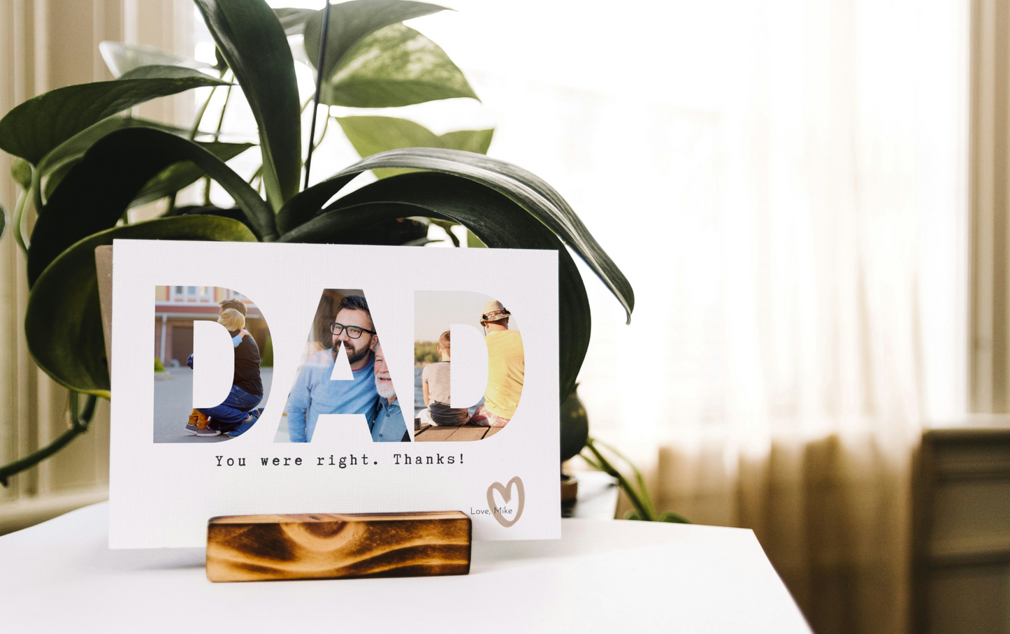 DAD YOU WERE RIGHT Photo Greeting Card