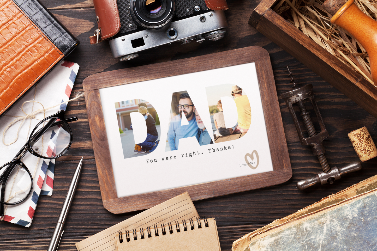 DAD YOU WERE RIGHT Photo Greeting Card