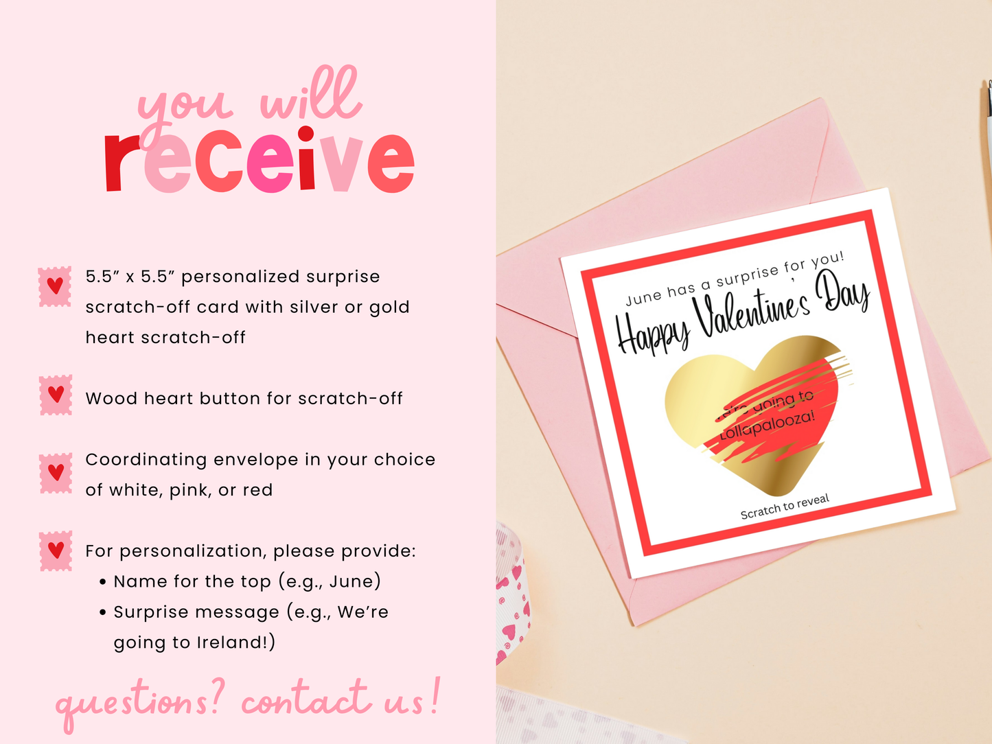 Valentine Surprise Scratch-off Card