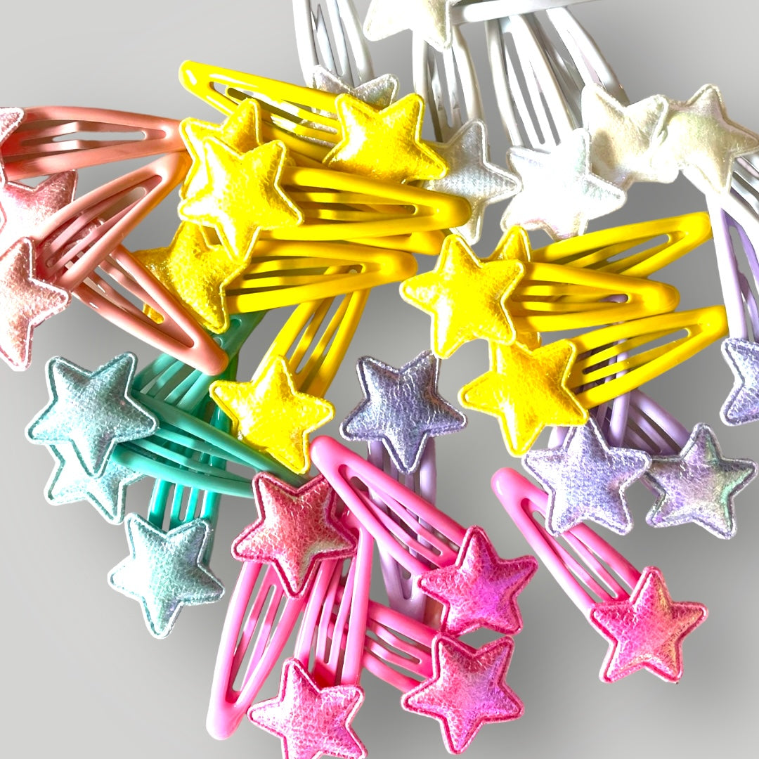 Shiny Stars Hair Clips