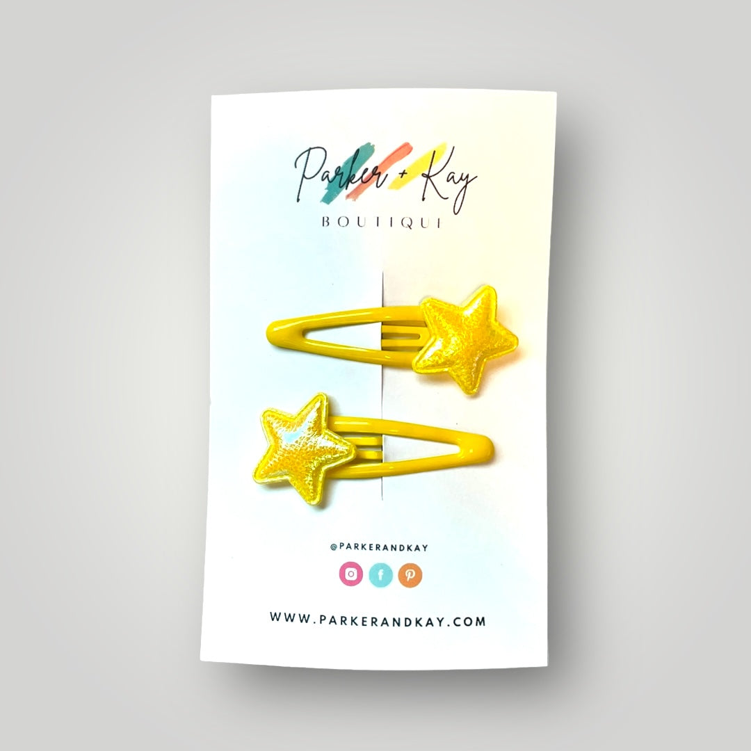 Shiny Stars Hair Clips