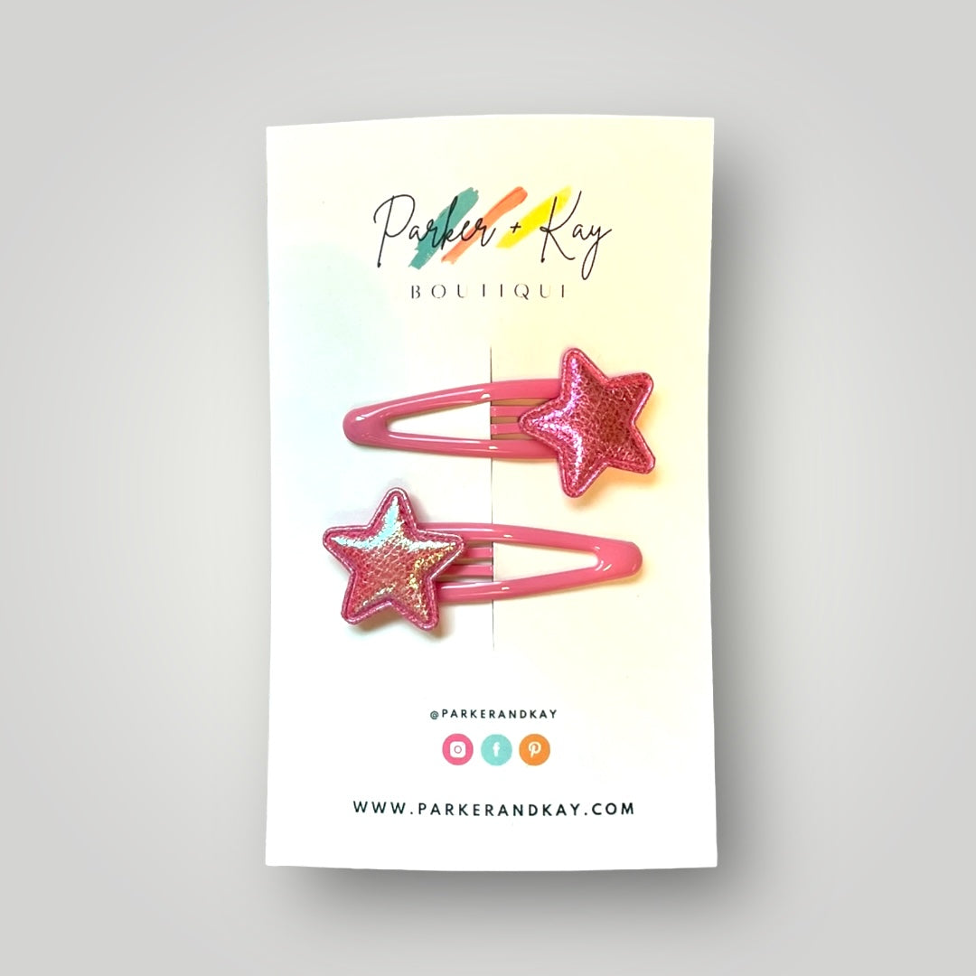 Shiny Stars Hair Clips