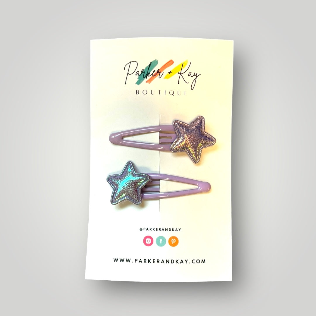 Shiny Stars Hair Clips