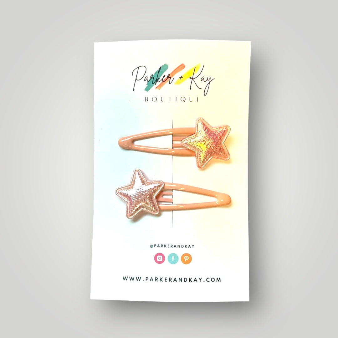 Shiny Stars Hair Clips