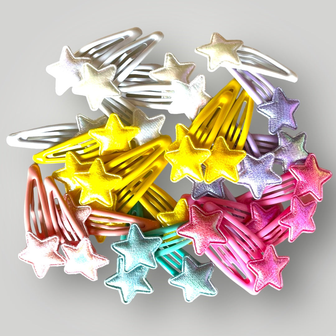 Shiny Stars Hair Clips