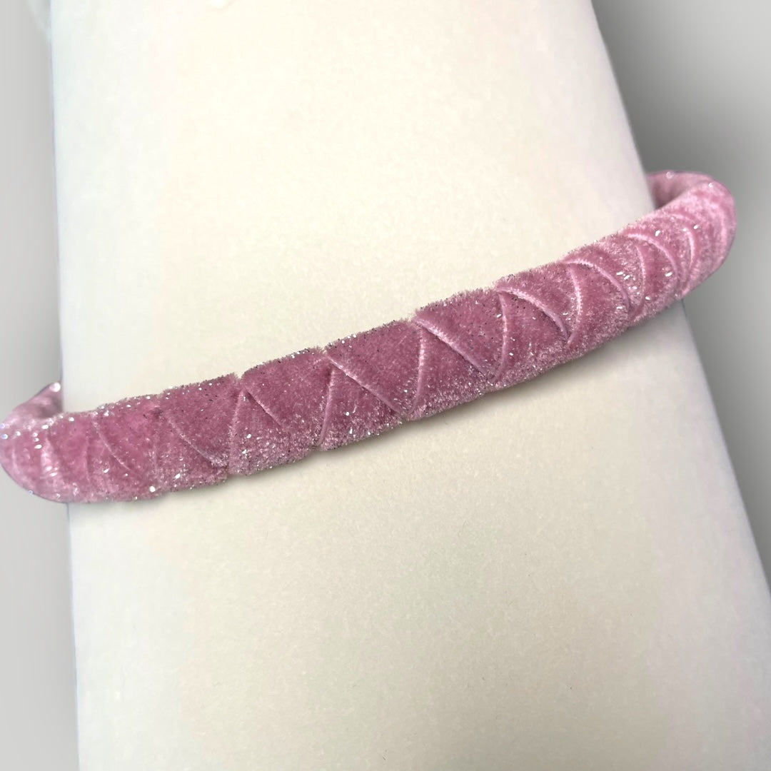 Shimmering Velvet Woven Headband