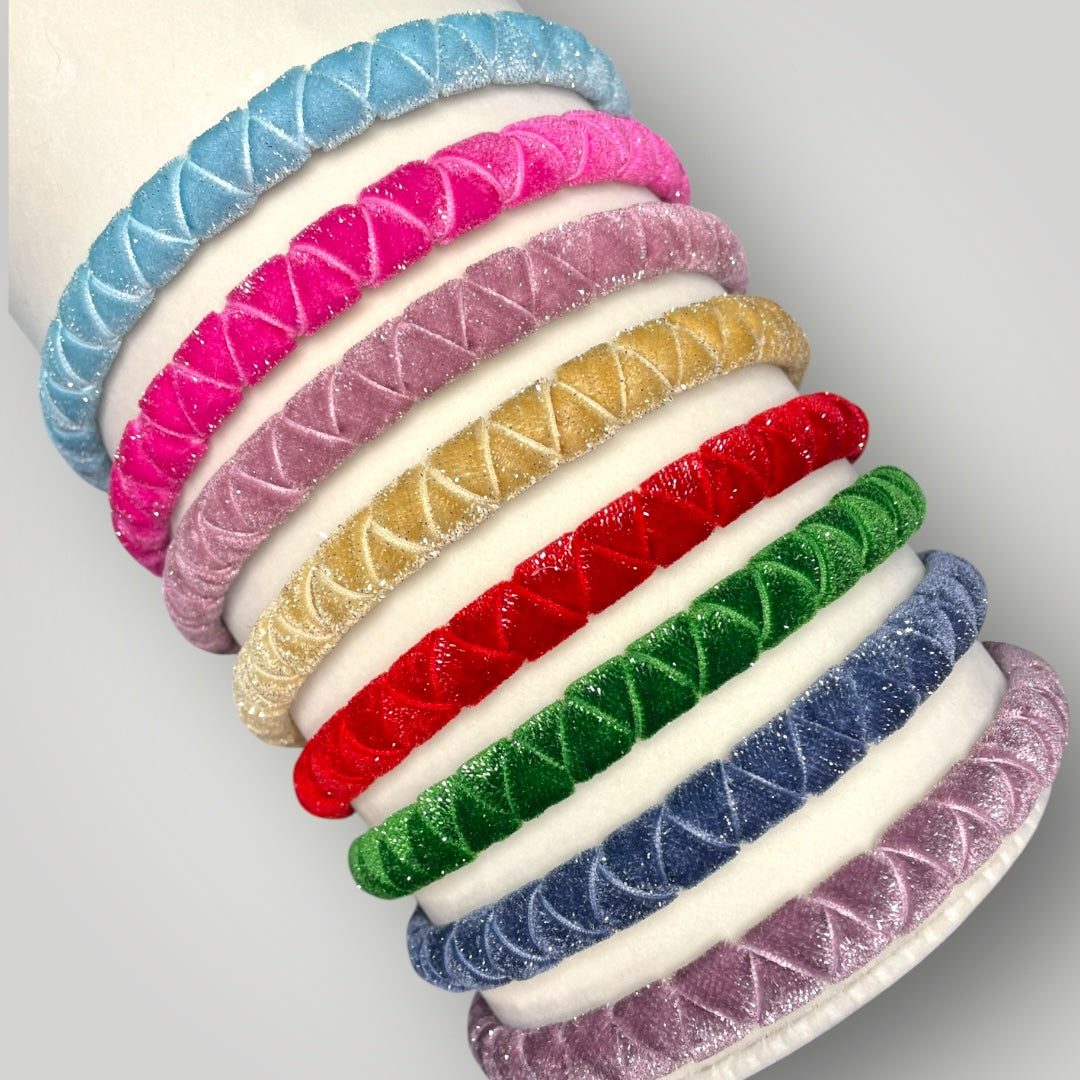 Shimmering Velvet Woven Headband