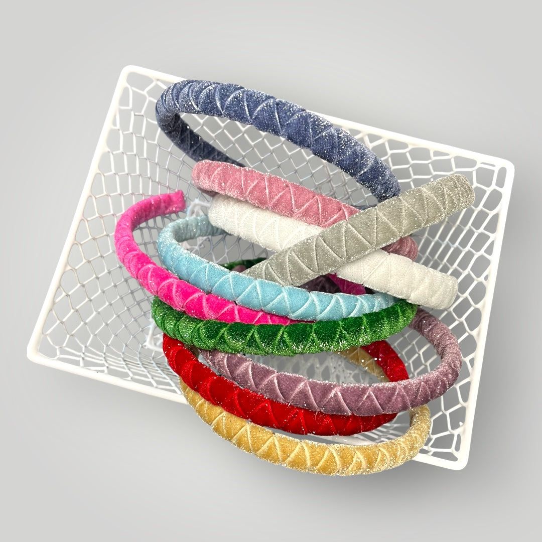Shimmering Velvet Woven Headband