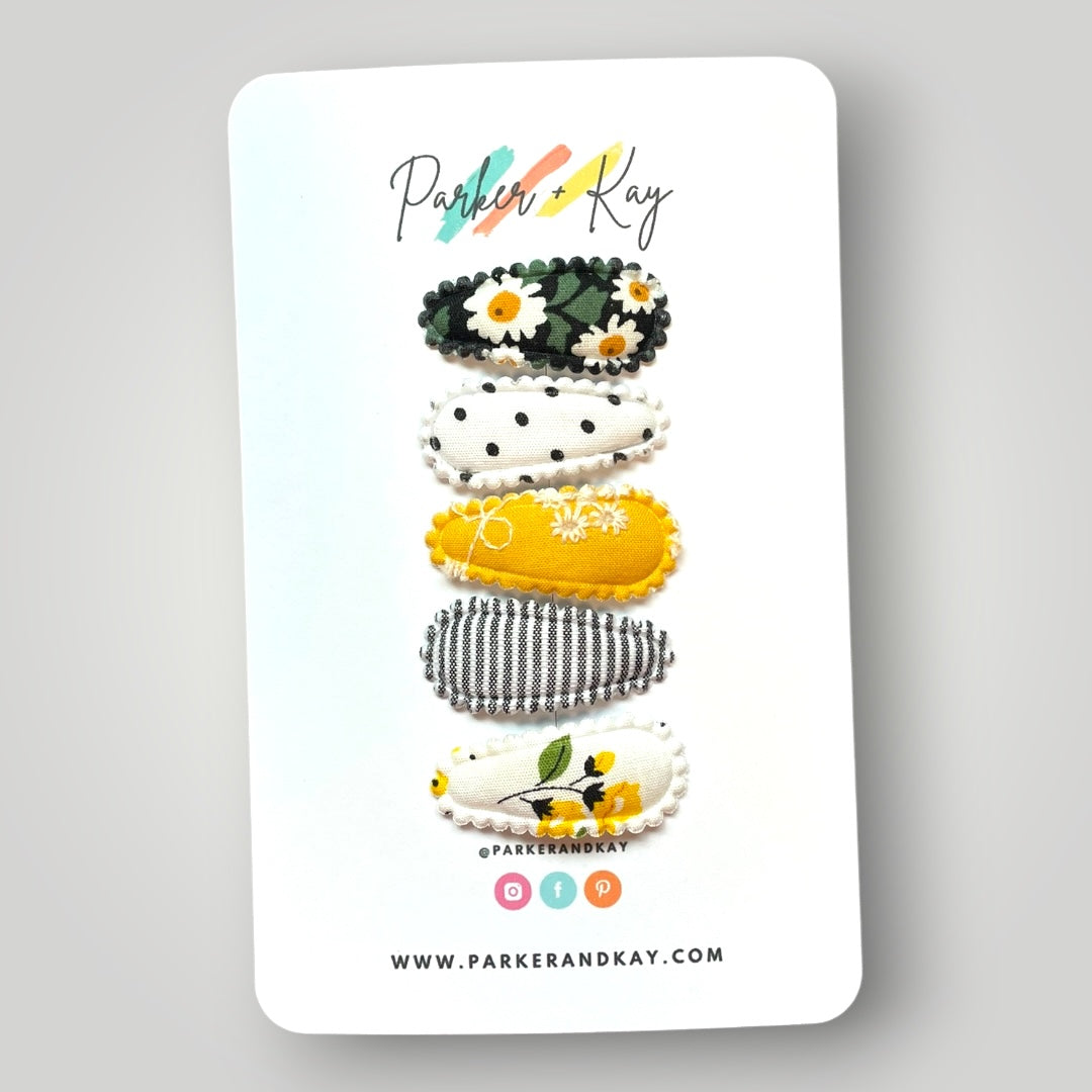 Petite Snap Clip Set | Bee Happy