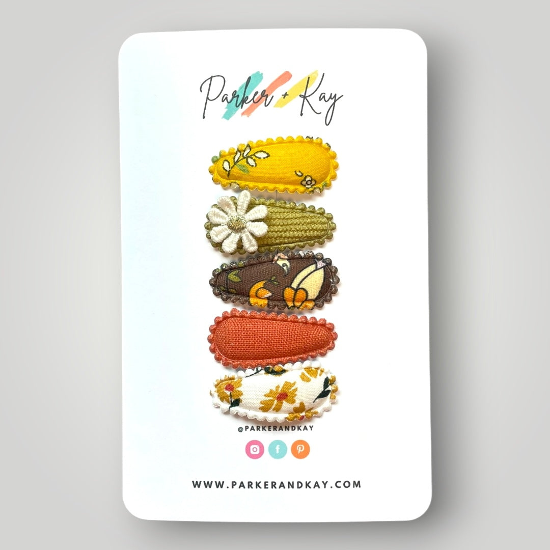 Petite Snap Clip Set | Honey & Hickory
