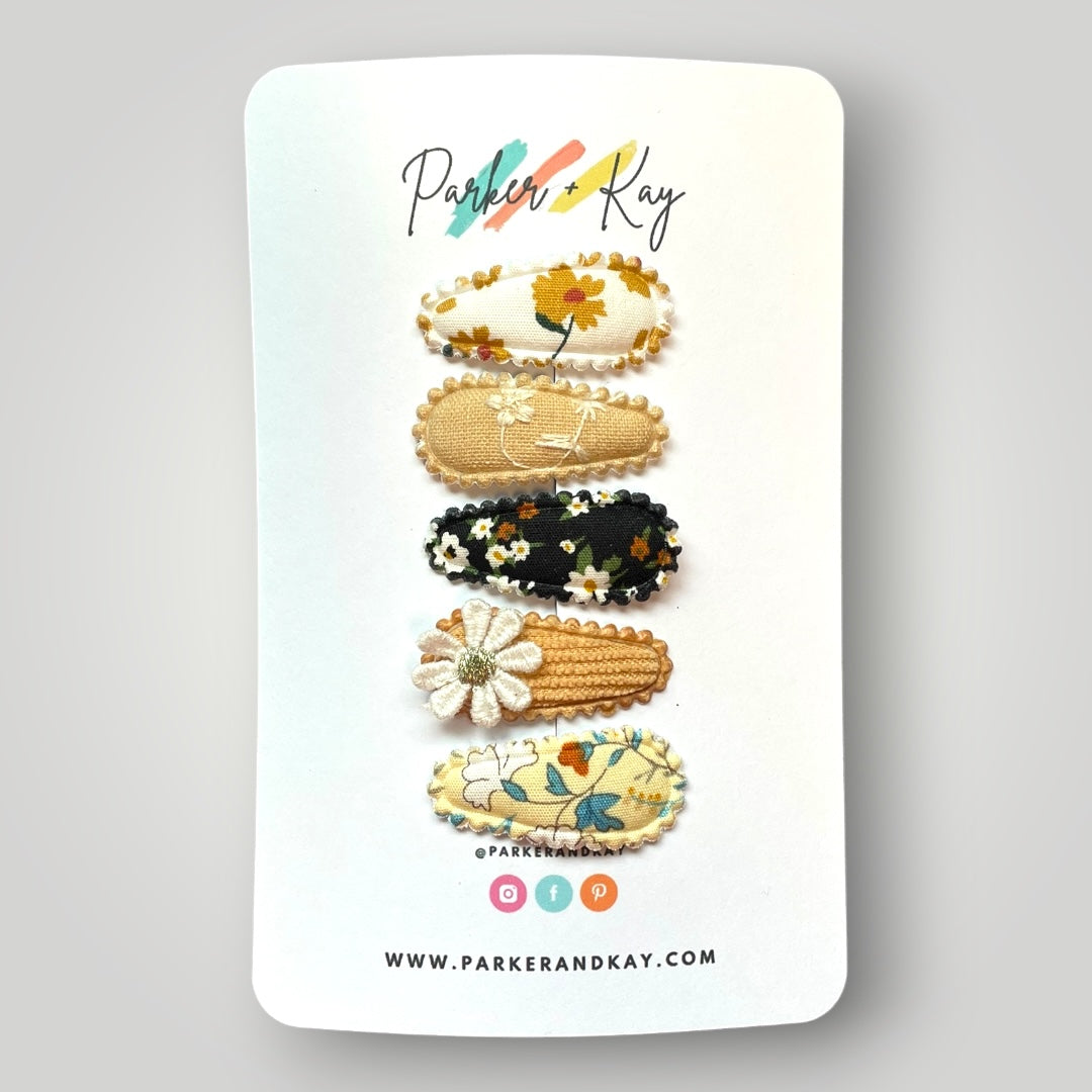 Petite Snap Clip Set | Buttercup Bloom