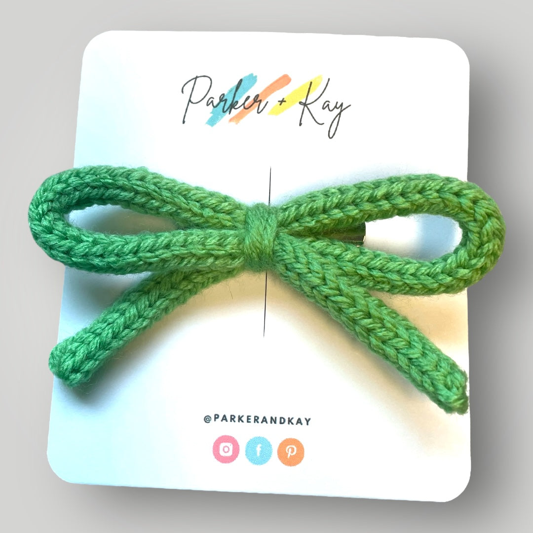 Hand Knit Bows