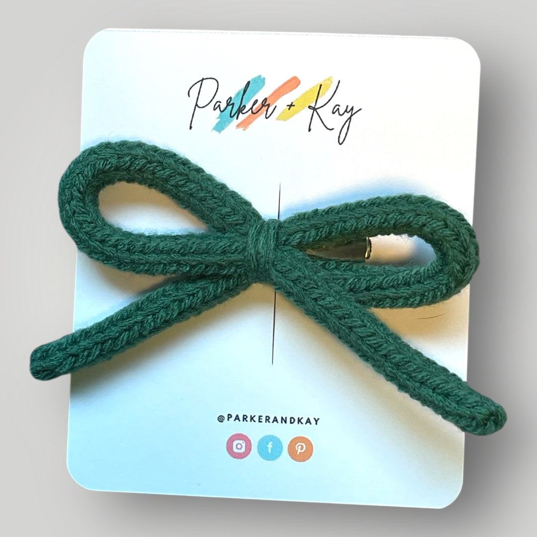 Hand Knit Bows