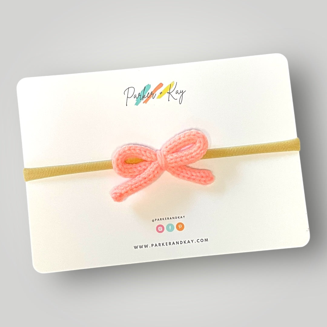 Hand Knit Bows