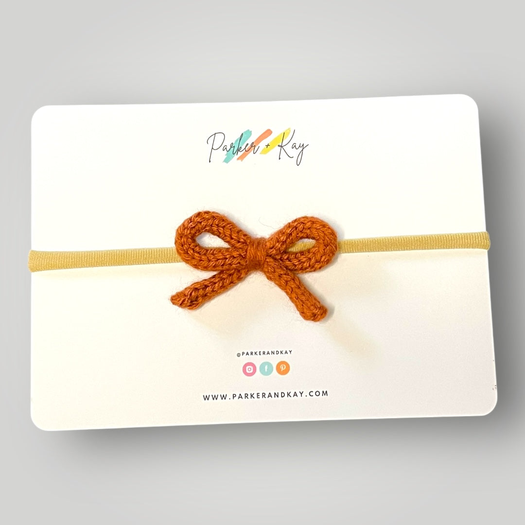 Hand Knit Bows