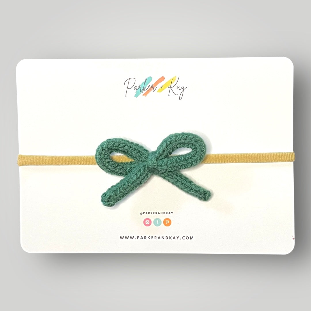 Hand Knit Bows