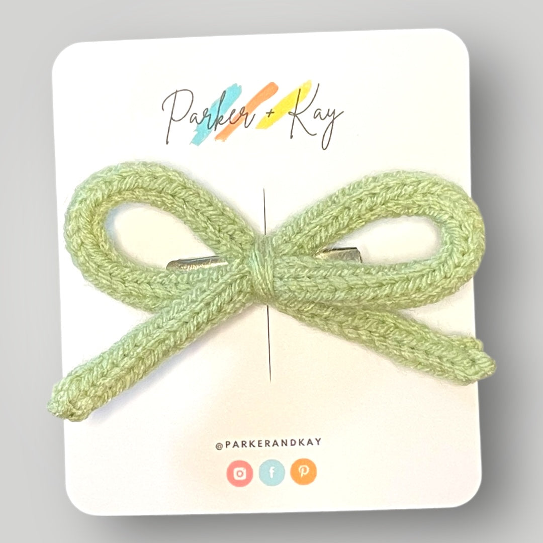 Hand Knit Bows