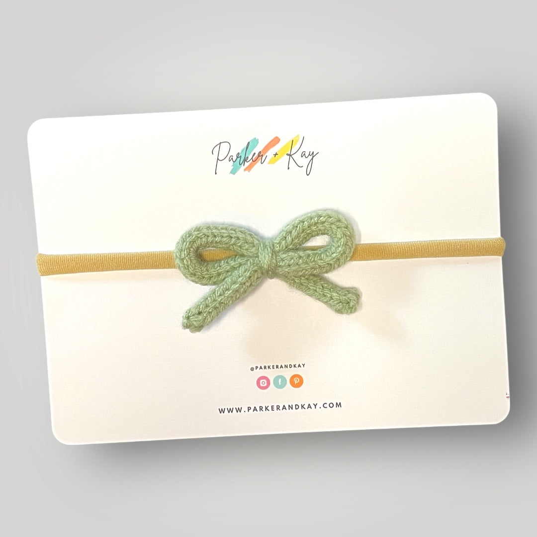 Hand Knit Bows