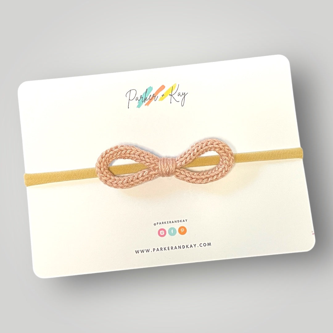 Infinity Knit Bow Headband