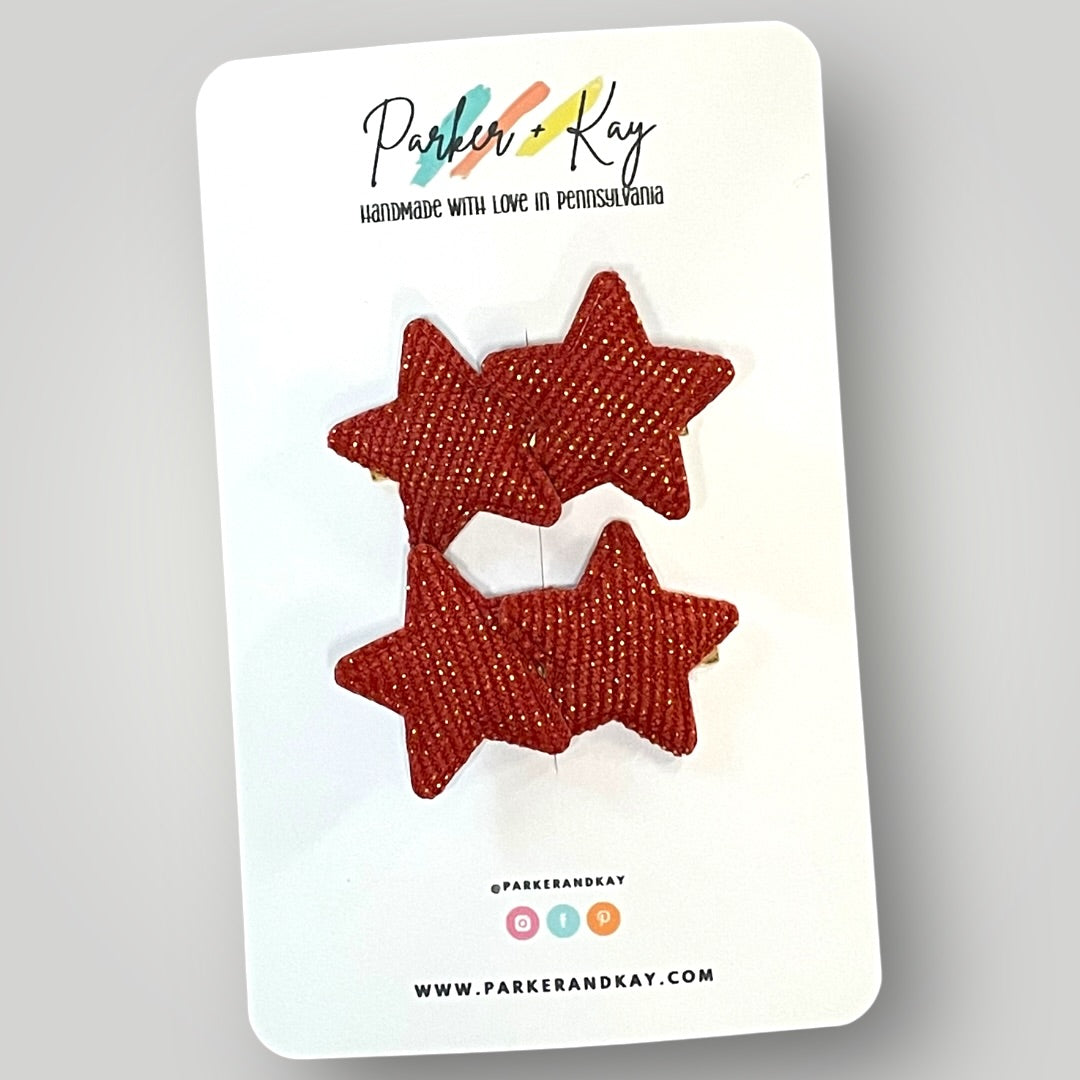 Boho Star Sparkle Clips