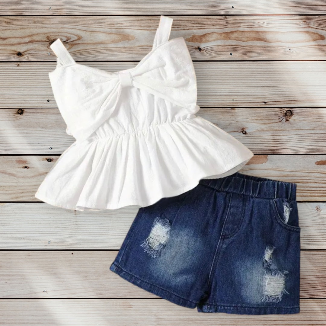 SAMANTHA Bows + Denim Outfit