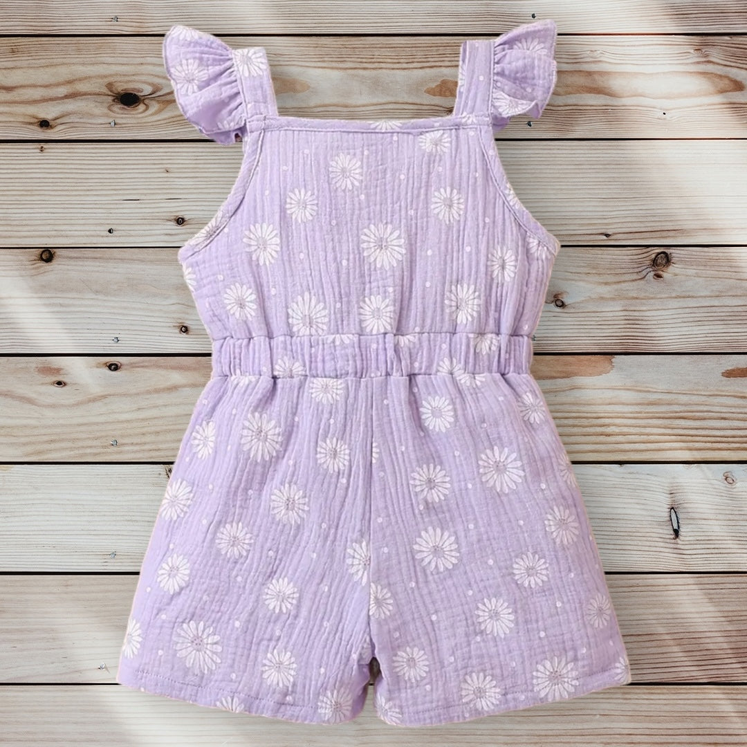 LEANNE Floral Ruffled Romper
