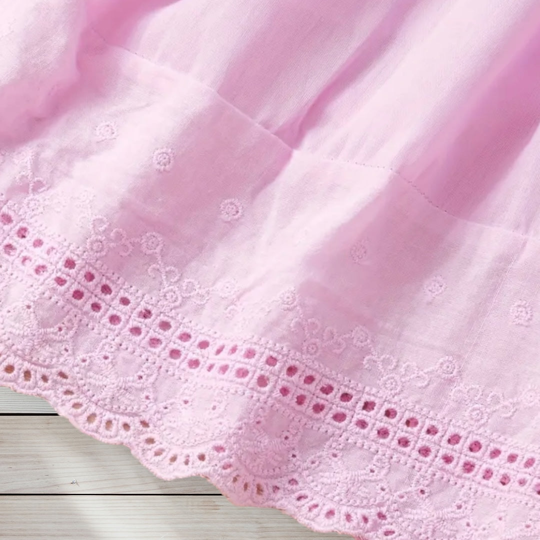 ELIZABETH Embroidered Eyelet Dress