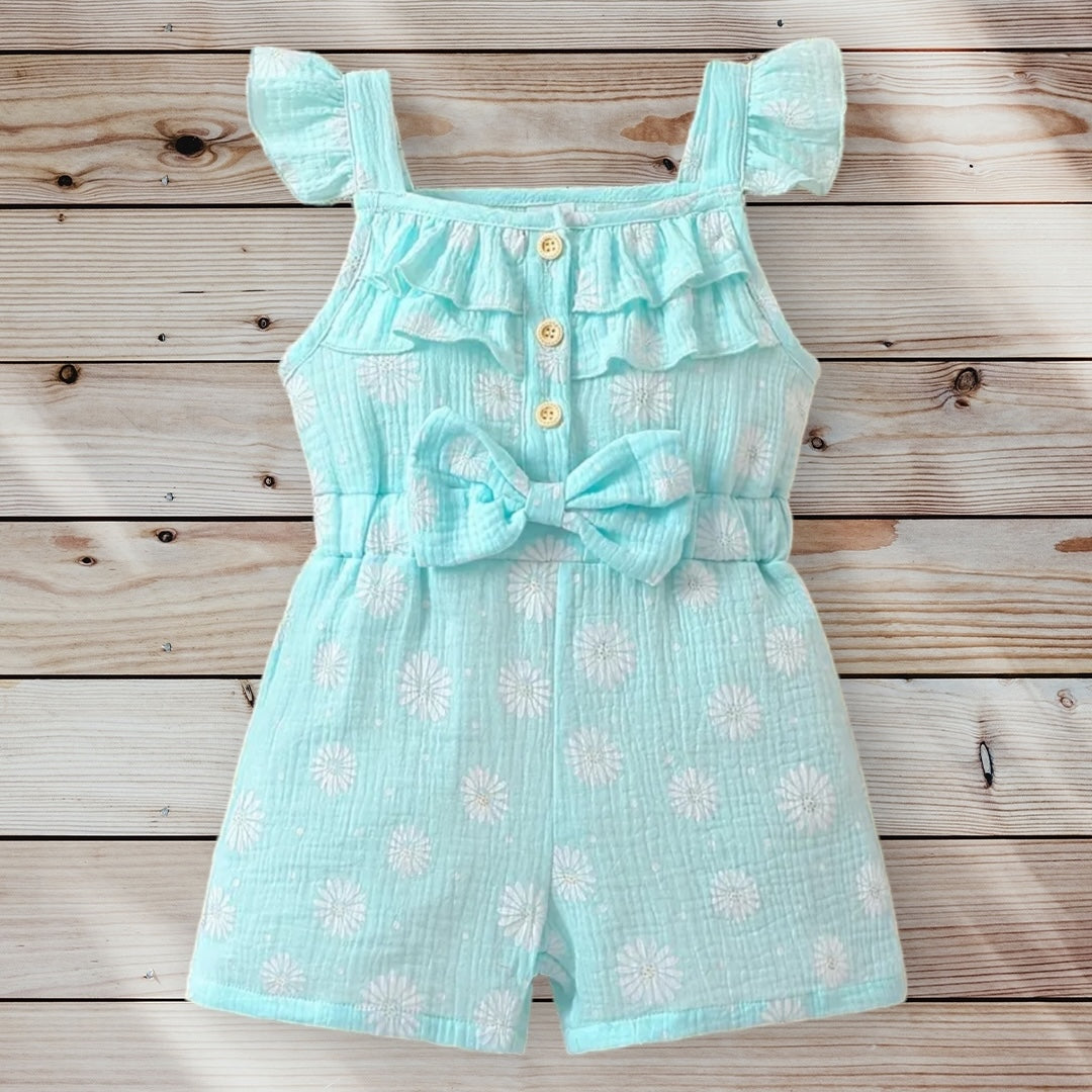 LEANNE Floral Ruffled Romper