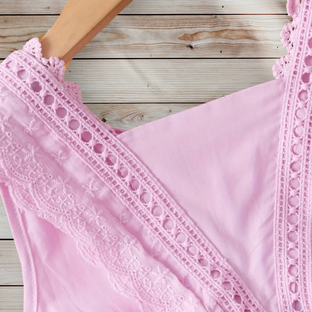 ELIZABETH Embroidered Eyelet Dress