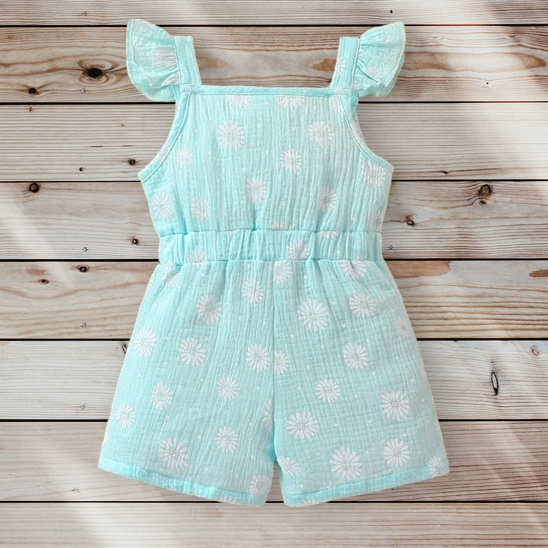 LEANNE Floral Ruffled Romper