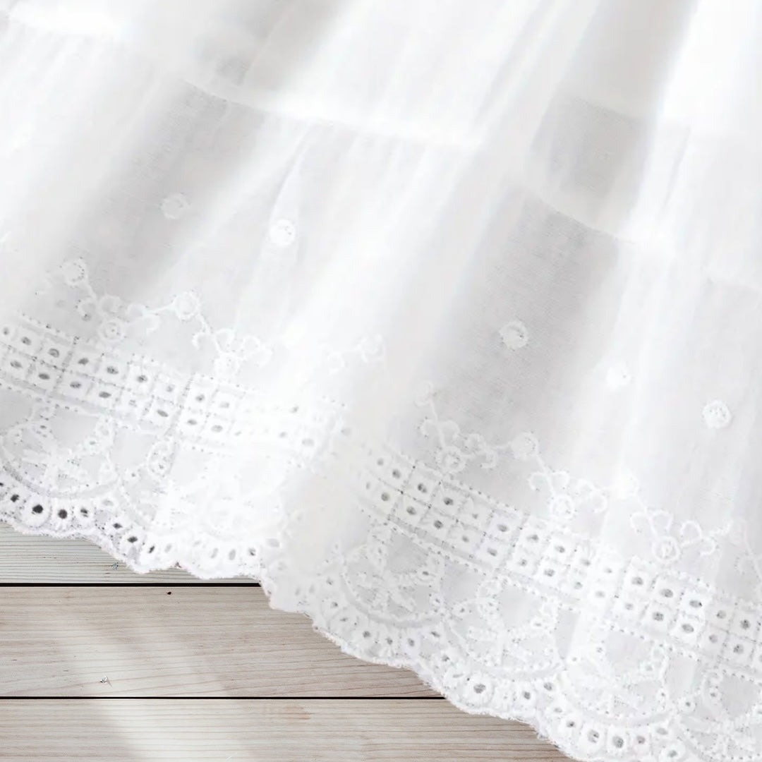 ELIZABETH Embroidered Eyelet Dress