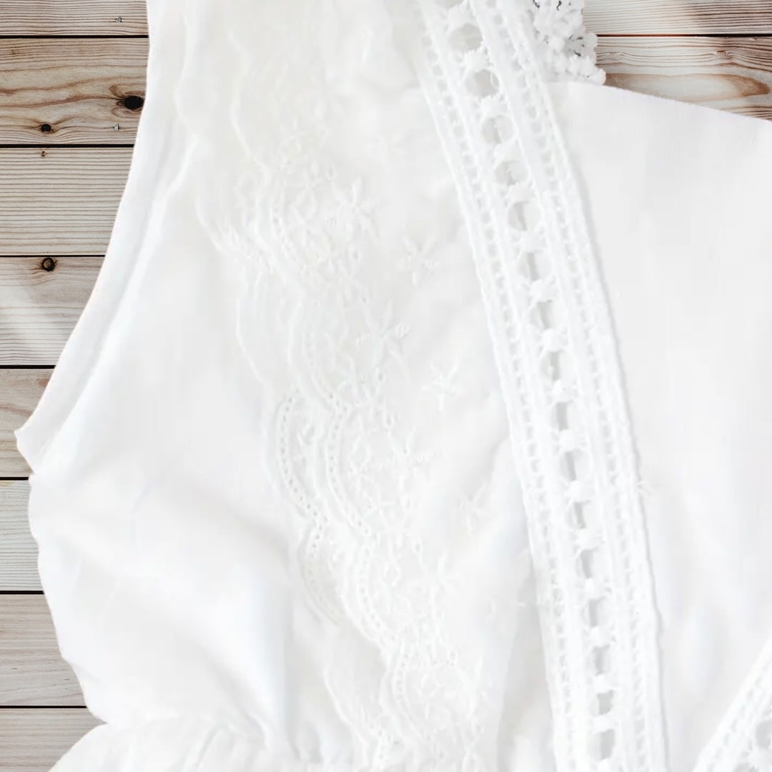 ELIZABETH Embroidered Eyelet Dress