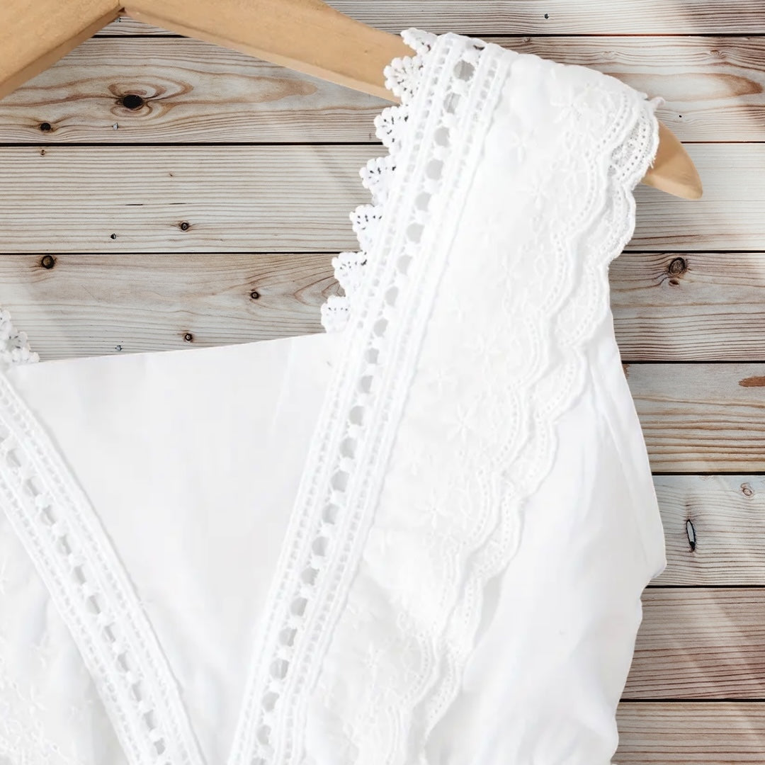 ELIZABETH Embroidered Eyelet Dress