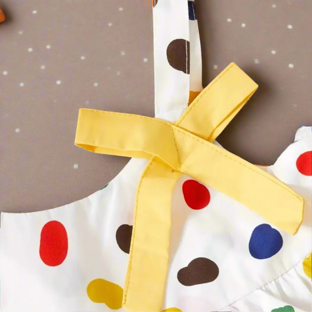 Ruffle Polka Dots Top + Shorts Set