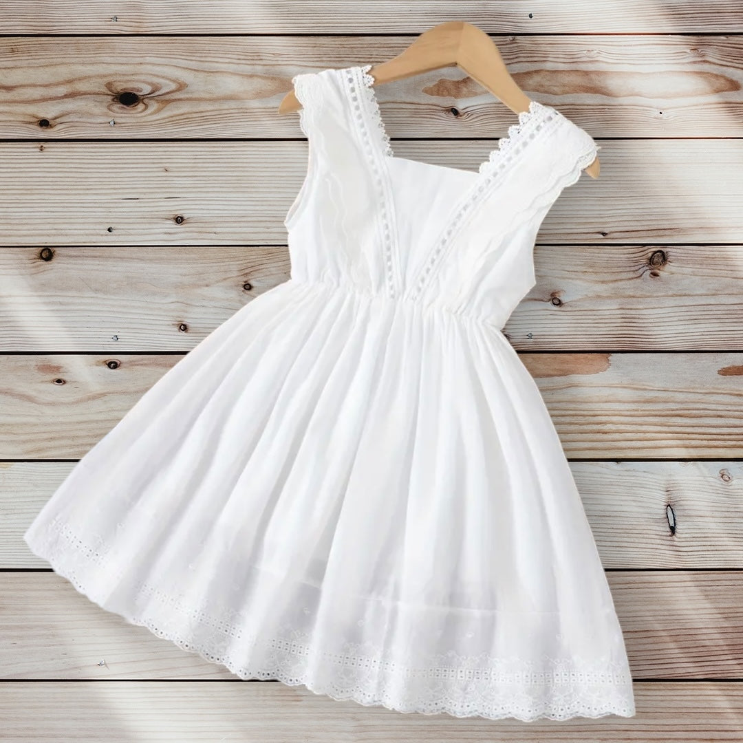 ELIZABETH Embroidered Eyelet Dress
