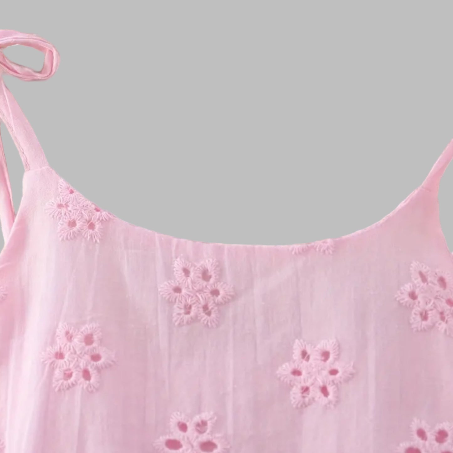 Cotton Floral Eyelet Sundress