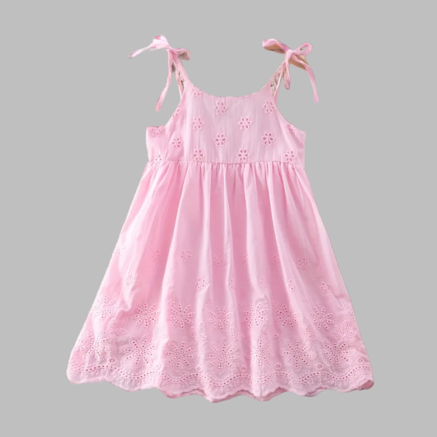 Cotton Floral Eyelet Sundress
