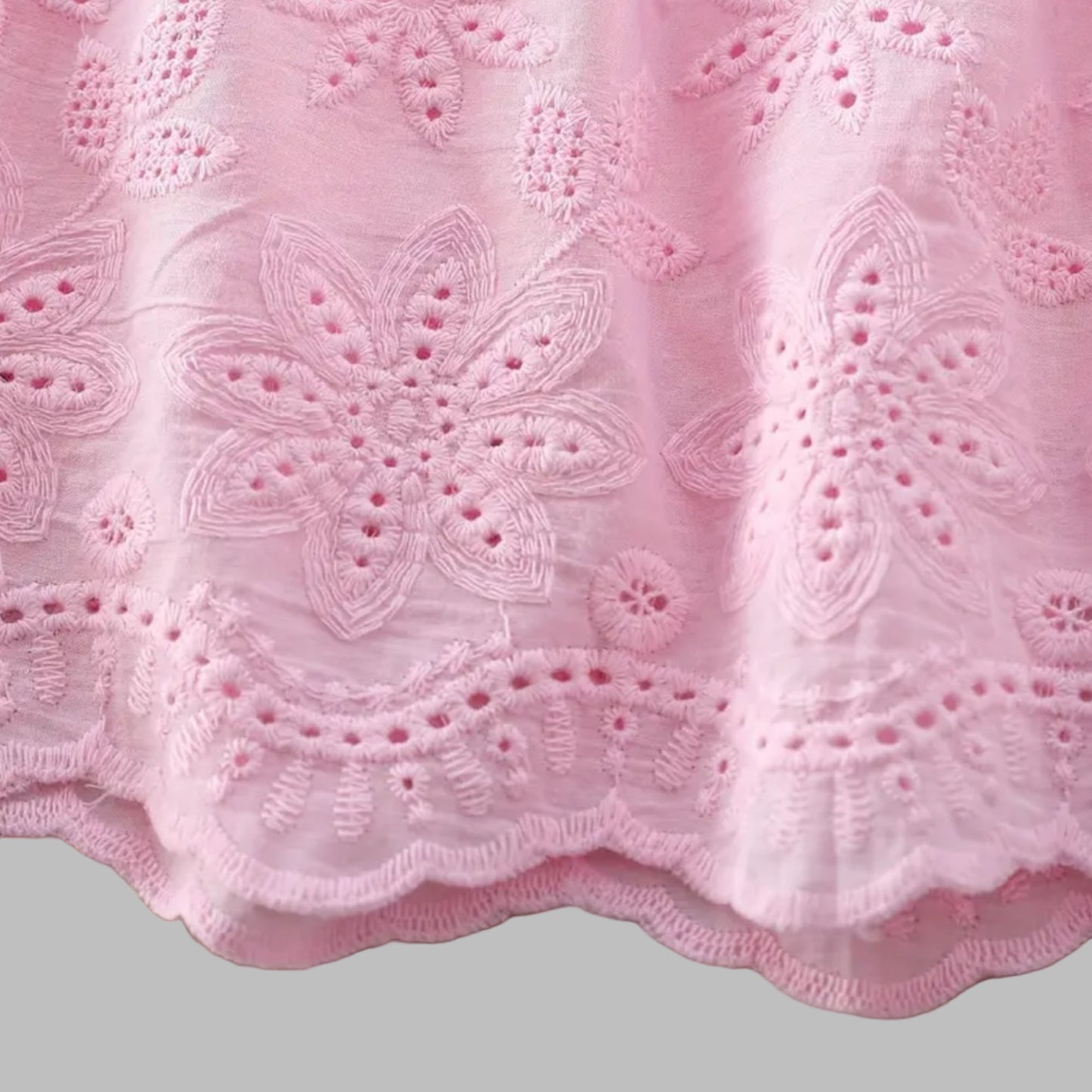 Cotton Floral Eyelet Sundress