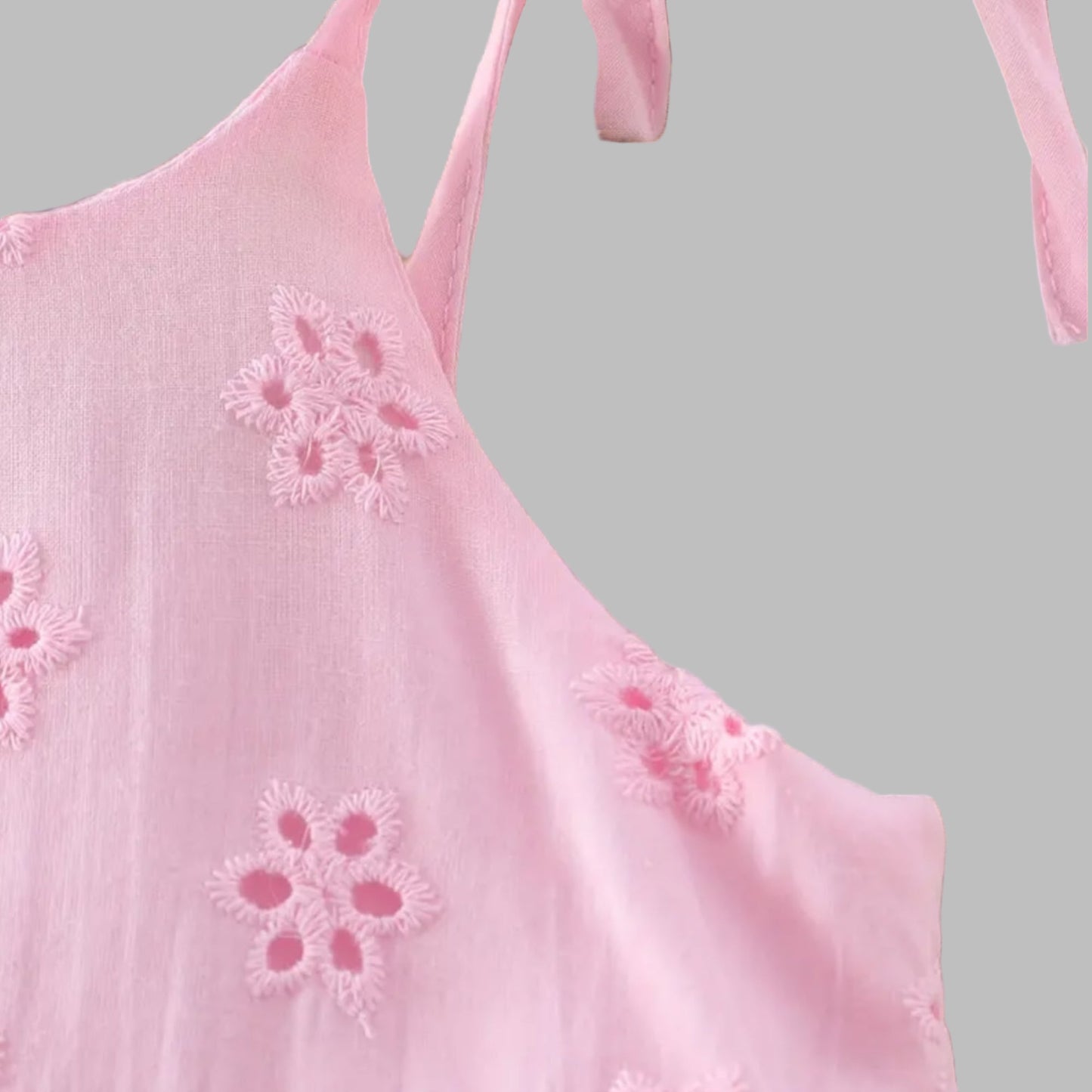 Cotton Floral Eyelet Sundress