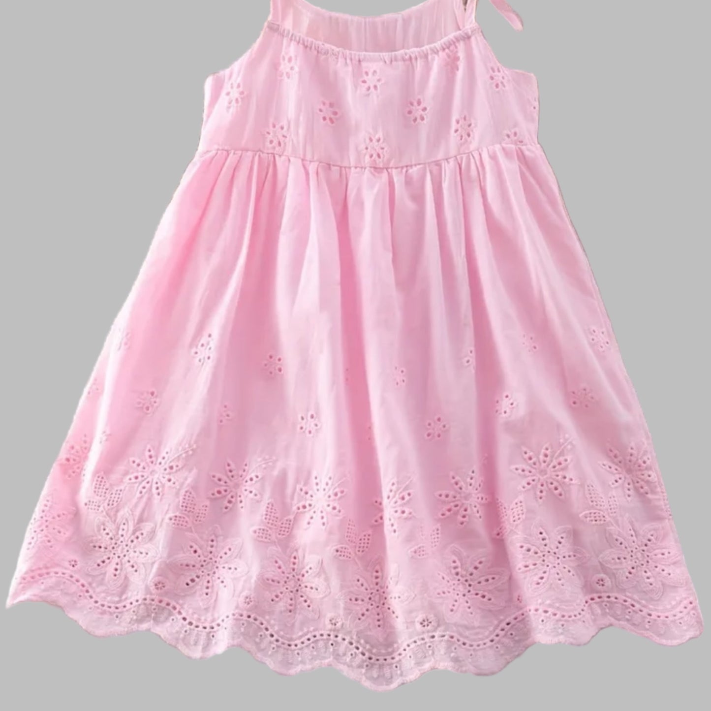 Cotton Floral Eyelet Sundress