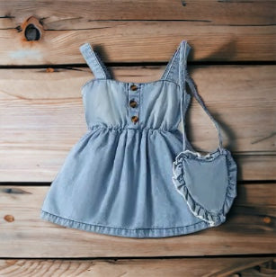 LITTLE LISA Dress & Purse Set